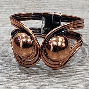 Vintage RAME Copper Clamper Bracelet Modernist Cuff.